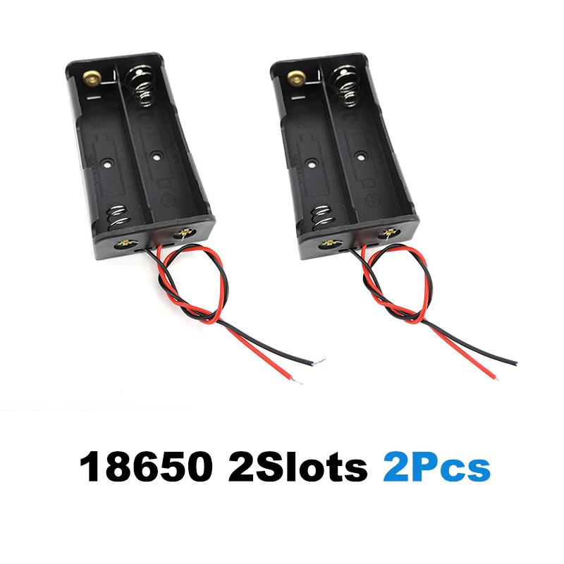 1 2 3 4 Fante porturi AA 18650 1.5v 3.7v Alimentare Baterie Cabluri de stocare Cutie Suport Cutie Cabluri Fir negru pentru instrumente de reparare Negru