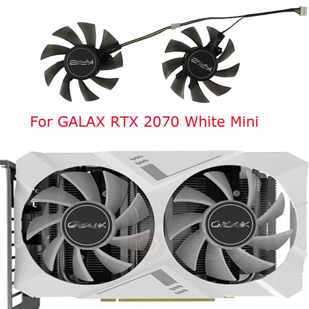for Galaxy RTX White for KFA2 GTX1660Ti White for GALAKURO GTX 1060 for GALAKURO RTX2070 for graphics card replacement cooling fan for GPUs 2-piece
