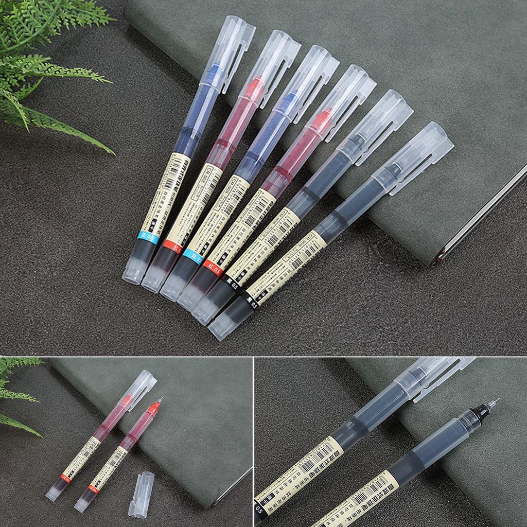Neutral Pen Black/Red/Blue Gel Ink Pen Signing Pen 0.5mm Journaling Pen Quick-Drying Gel Pen School Office Supplies
