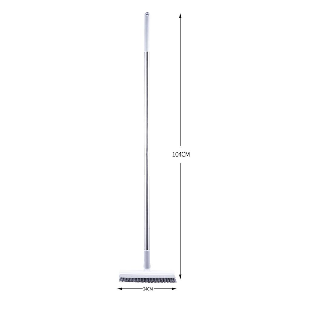 Floor Scrub Brush Professional Efficient V Shaped Corner Brush Grout Brush with   Handle for Showers Bathroom Kitchen