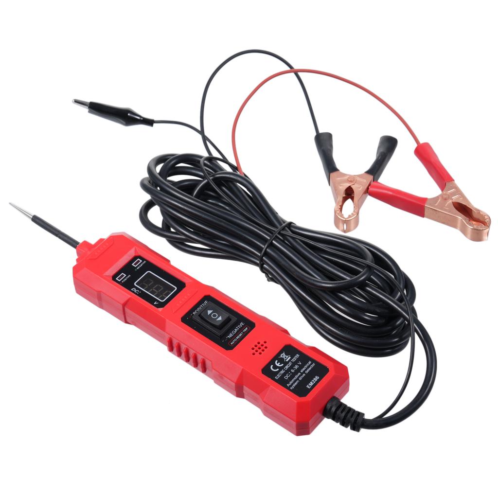 Car Circuit Tester Power Circuit Probe Tester 6-36V Automotive Circuit Detector Digital Electrical System with Digital Display