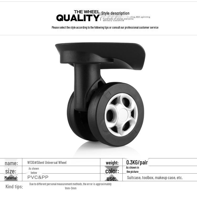 Universell hjulreparationssats för vagnar och resväskor med lösenord