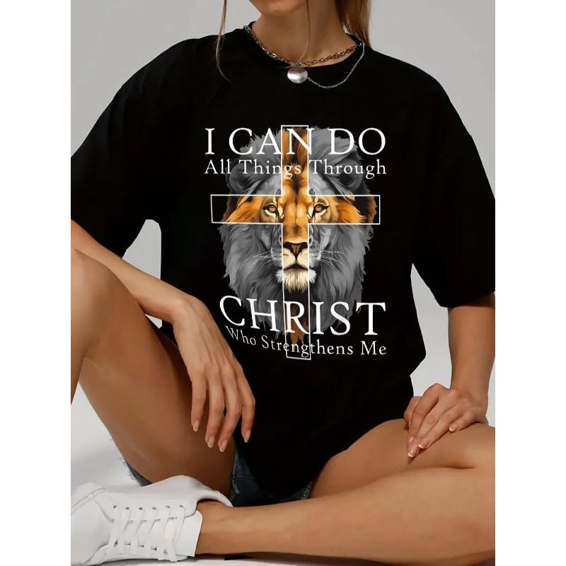 Europäische Größe Damen Lässiges Kurzarm-T-Shirt 1 Stück Schwer - Bequemer Rundhalsausschnitt, Weiche Süße T-Shirts Tops