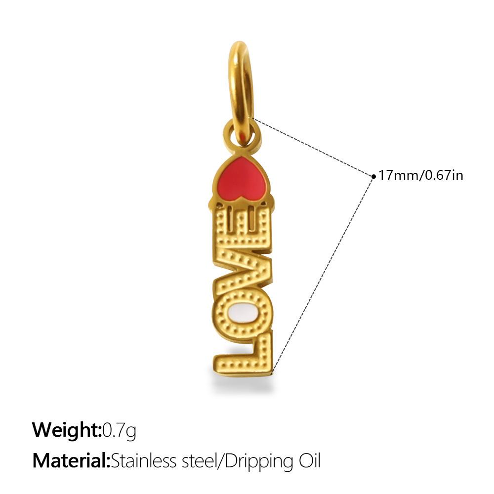 Fun Color Oil Drop Pendant Collection Fashion Love High Heels Crown Shape Jewelry Accessories