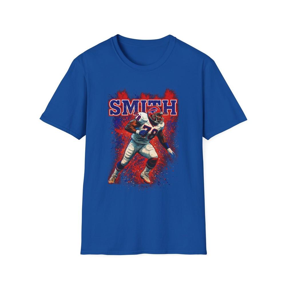 Buffalo Bills Bruce Smith T-Shirt, Football Fan Tee, Vintage Sports Shirt, NFL
