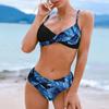 Women Print Bikini Sexy Separate Leopard Swimwear Blocking Swimsuit Bathing Suit