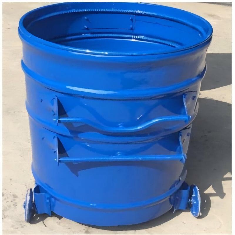 Zhongge Thickened 4-Wheel Iron Trash Can