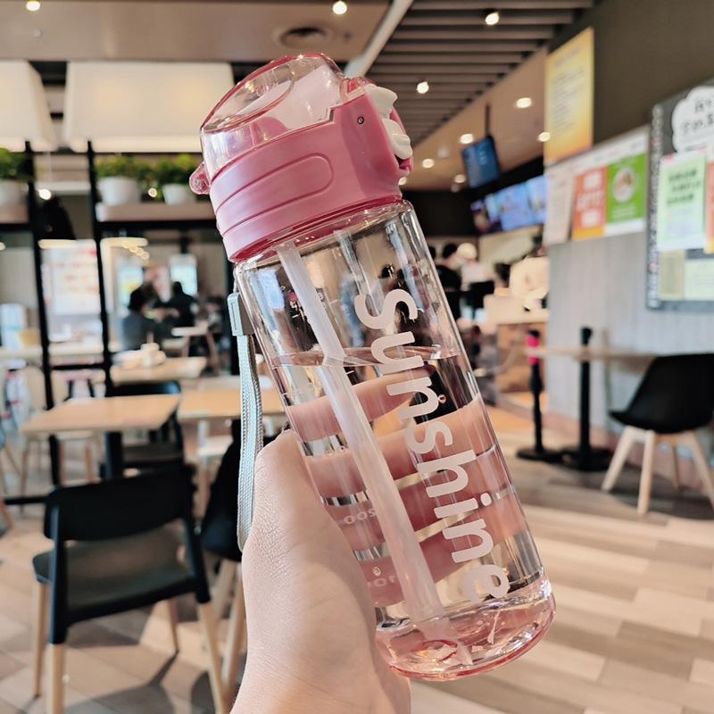 700ml Frosted Spray Water Cup Outdoor Use Active Kettle Water Bottle Anti-fall PP Cooling and Hydrating Outdoor Use Bicycle Water Bottle