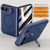 Case For iPhone Duo Fold Case Lens mount stand Protective Back Cover For MagSafe Magnetic Wireless Charging Phone Shell Funda