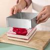 Stainless Steel Adjustable Telescopic Rectangular Mousse Cake Mold