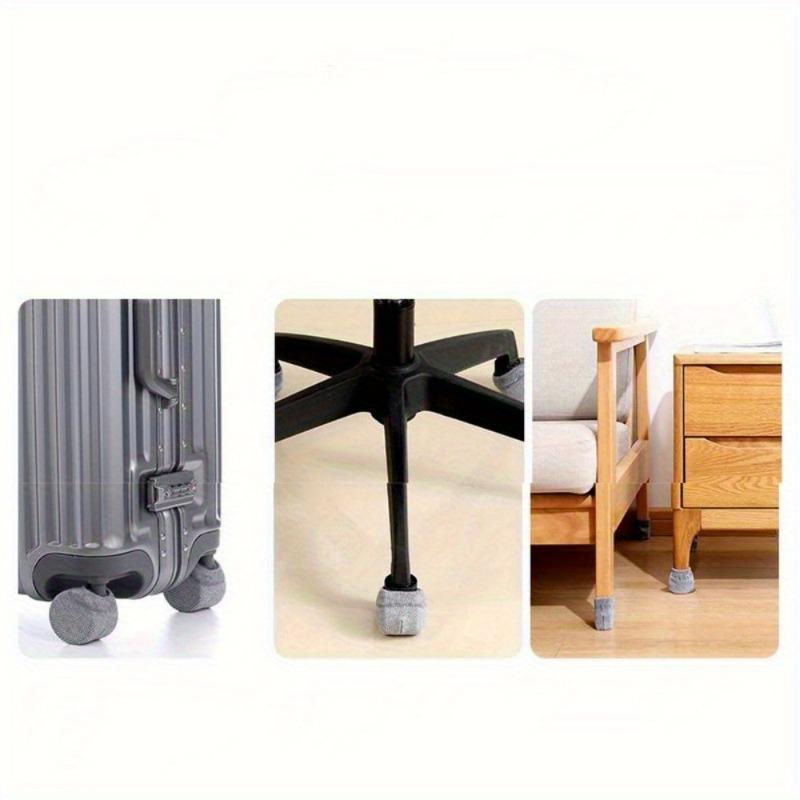 4Pcs Trolley Box Wheel Cover, Wheelchair Foot Cover, Ball Shaped Door Handle Cover,  Clothes Hanger Wheel Cover