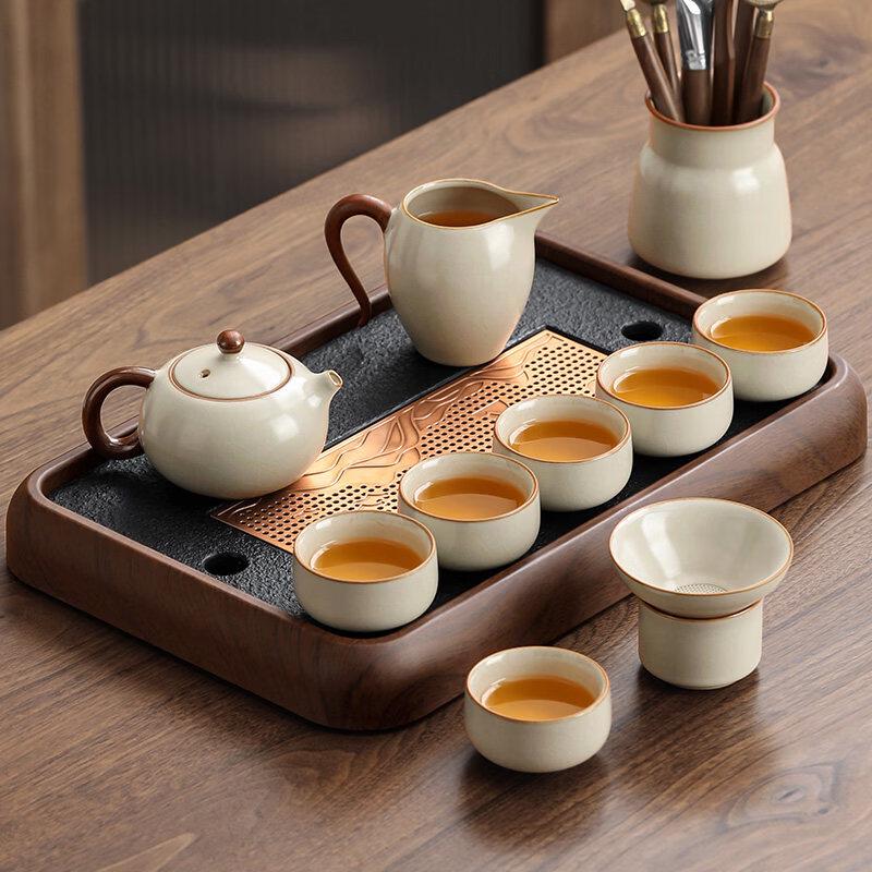 Chaxun Ru Kiln Ceramic Tea Set