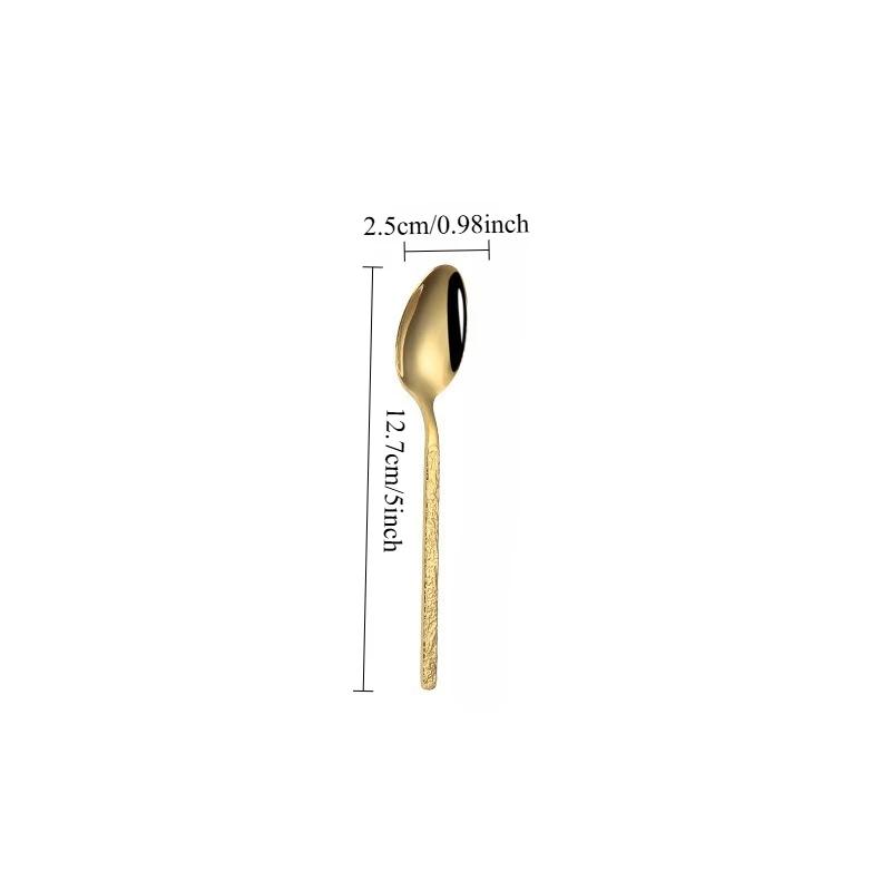 Hammered Golden Cutlery Set ,Stainless Steel Tableware Dinnerware Includes Forks Spoons Knives,Mirror Polished,Dishwasher Safe