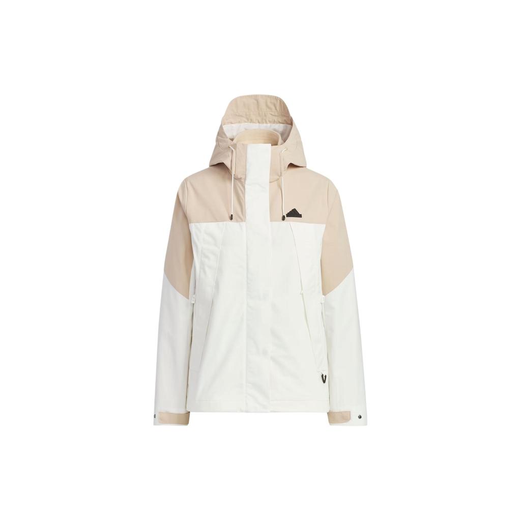Adidas City Escape 3-In-1 Fleece Hooded Casual Jacket Women Outerwear Han-Jade-White JE8589