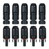 10 Pairs Solar Connectors with Spanner Solar Panel Cable Connectors Male & Female Solar Panel
