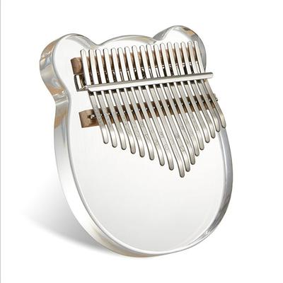 Şeffaf Profesyonel Kalimba Klavye Enstrümanları 17 Tuşlu Sevimli Kalimba Güzel Hediye Müzik Enstrümanı Öğrenme Boş Zaman Eğlencesi Parmak Piyanosu