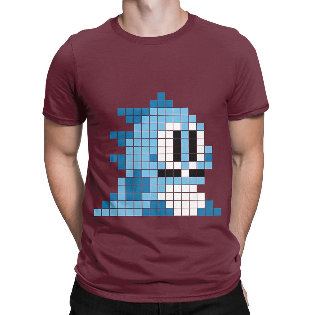 Bubble bobble pixel art Funny Graphic 100 Cotton TShirt Bubble Bobble Tees Tops For Unisex