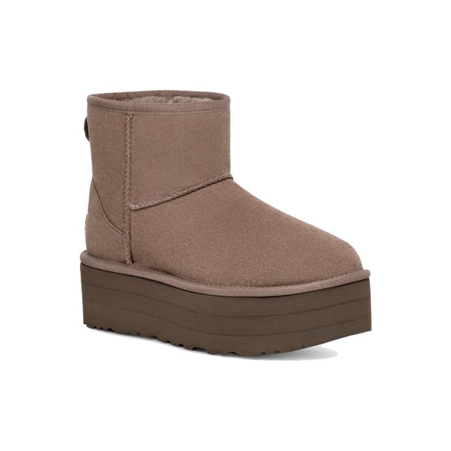 UGG  Classic Mini Platform Boot Smoke Plume Women Sneakers Grey 1134991-SKP
