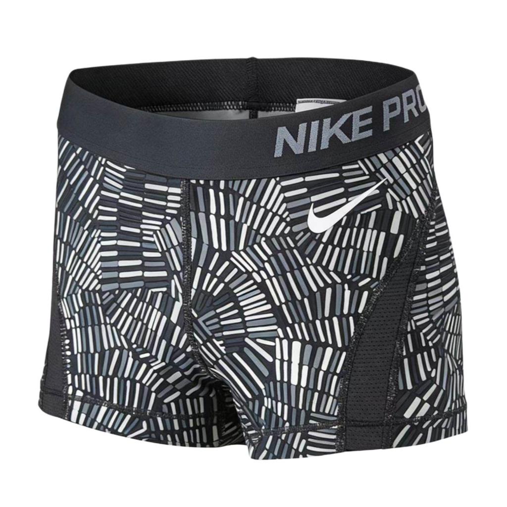Nike Pro Color Block Elastic Waist Breathable Quick Dry Fitness Shorts Women shorts 725454-021
