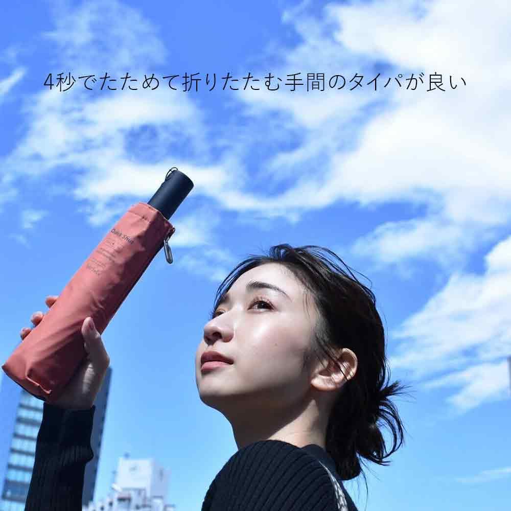 Waterfront Folding Umbrella Rain Umbrella LESS IS MORE Series Shut Automatic Feather Gray 55cm Anyone Can Fold It Neatly Right Away Shape Memory