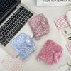 Korean Fashion Wallet Cute Pink Leopard Print Card Holder for Women Girls Portable Small Storage Bag