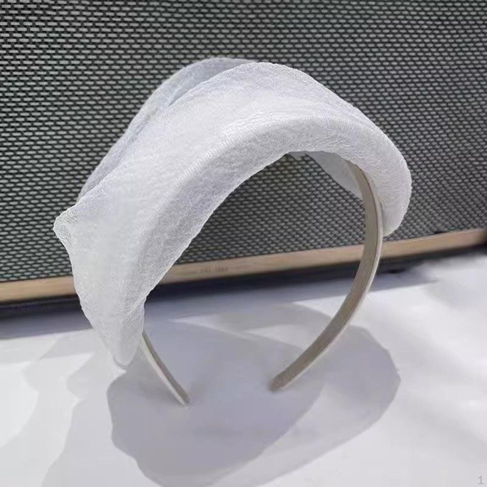 

Карнавальный весенний косплей полушляпа повязка на голову головной убор белый