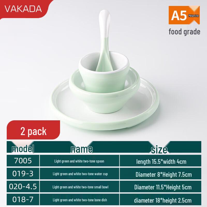 VAKADA Минималистичный силиконовый набор столовой посуды из 4 предметов