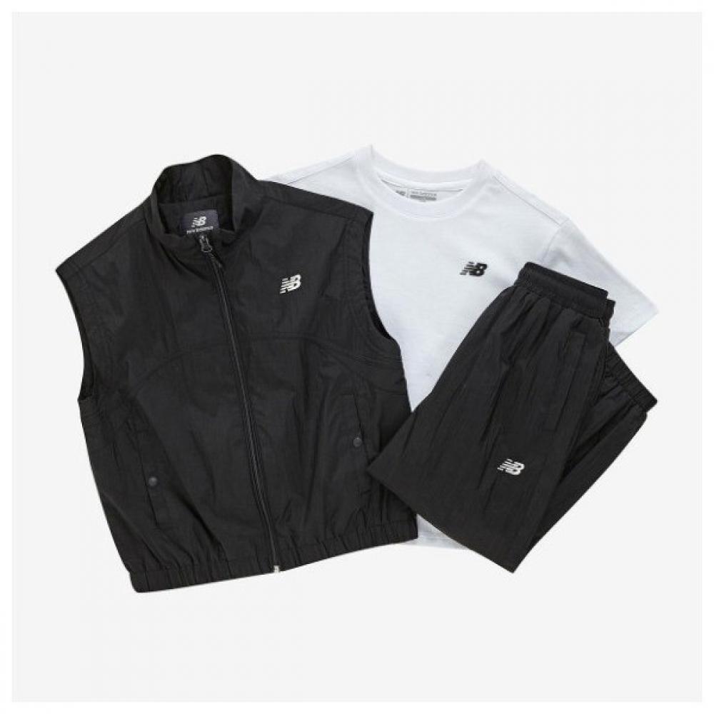 

New Balance Skies Street Crew Vest Full Zip Up 3pcs Wovens setUp Nk (19)Black/120
