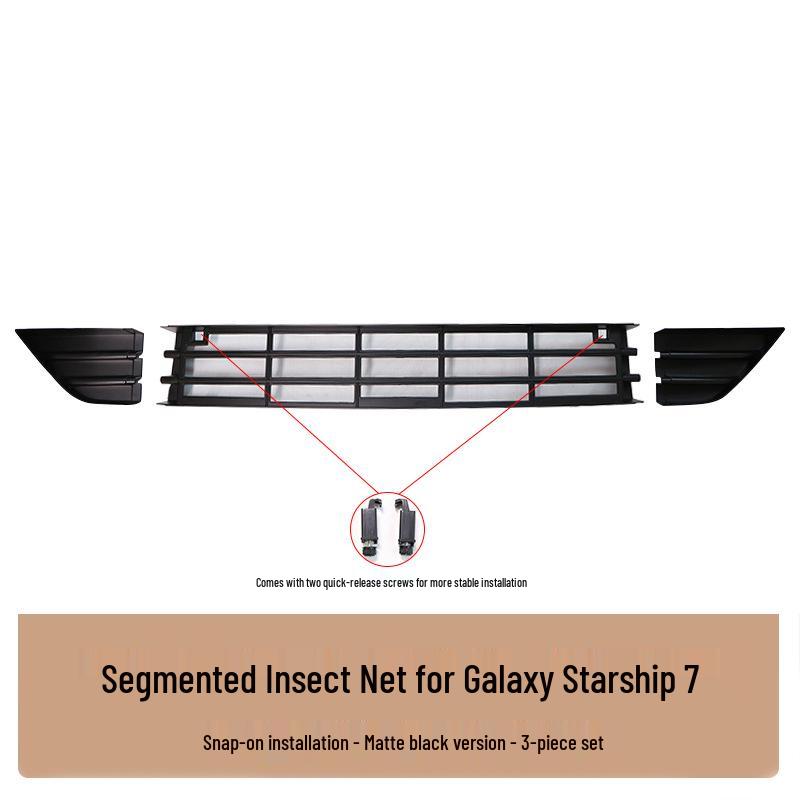 Geely Galaxy Starship 7EMi Insect Net Grille Radiator Cover - No Bumper Removal Needed