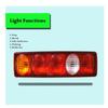 2x Rear Tail Lamp Brake Lights Combination Assembly for DAF, MAN Trucks & Trailers (Bulbs Included)