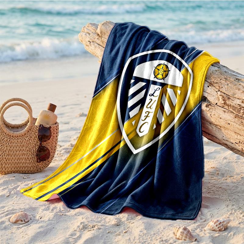 Leeds United Thema Strandtuch Weich Schnell?Trockenes Handtuch für den Sommerstrandurlaub beim Schwimmen