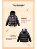 Men's and Women's Black Gold Thickened Down Jacket - Short Style for Autumn and Winter