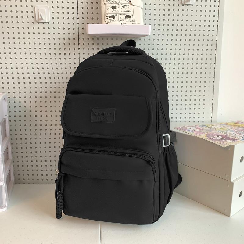 Schoolbag Japanese ins Backpack College Wind Large Capacity Multi-compartment Lightweight Middle School Student School Bag College Student Travel