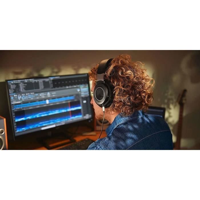 Casque Hi-Fi - Philips - SHP 9600 - Circum-aural - Filaire - Noir