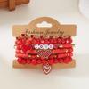 Stylish Valentine's Day Bracelets for Women Heart Charm Stackable Wristchain Trendy Accessory For Her