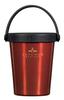 Pearl Metal Tumbler with Cafe Mug Coffee Handle, 300ml, Barista, Cherry, HC-526