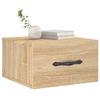 Maison Exclusive - Table de chevet murale chêne sonoma 35x35x20 cm