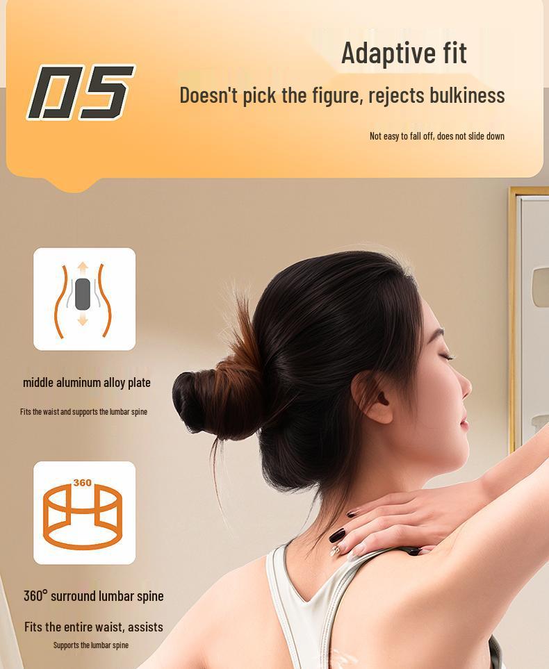 Heated Waist Support & Massager Belt - Electric Hot Compress for Back and Abdomen Relief.