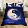 Yin Yang Duvet Cover King Queen Boho Trippy Psychedelic Art Comforter Cover Gossip Spark Bedding Set Microfiber Soft Quilt Cover