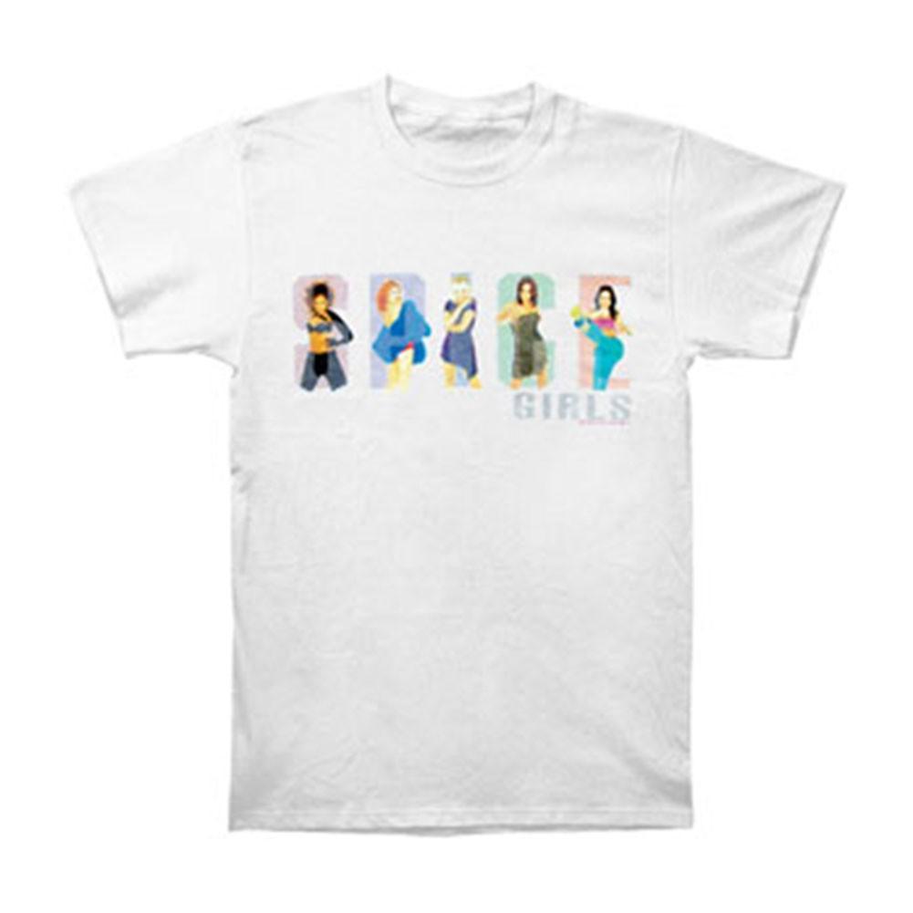 Boys Spice Girls Pixel Photos T-shirt Youth Medium White 3XL