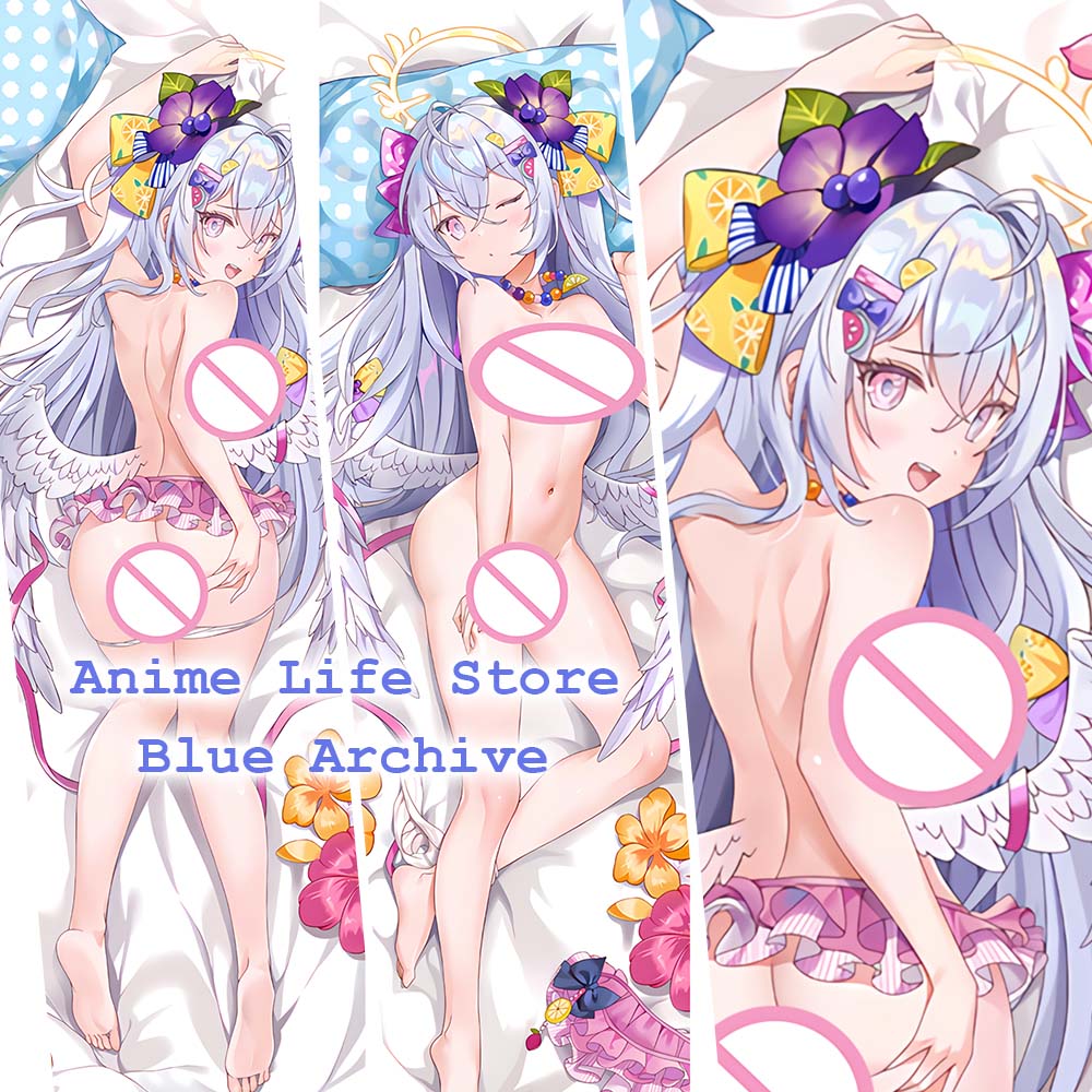 

Наволочка для тела Shirasu Azusa, персиковая кожа, 2WAY Dakimakura, аниме, синий архив, наволочка для косплея, чехол для подушки для обнимания, декор A 40x120cm Peachskin