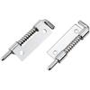 Silver Spring Loaded Latch Pin Door Cabinet Hinges