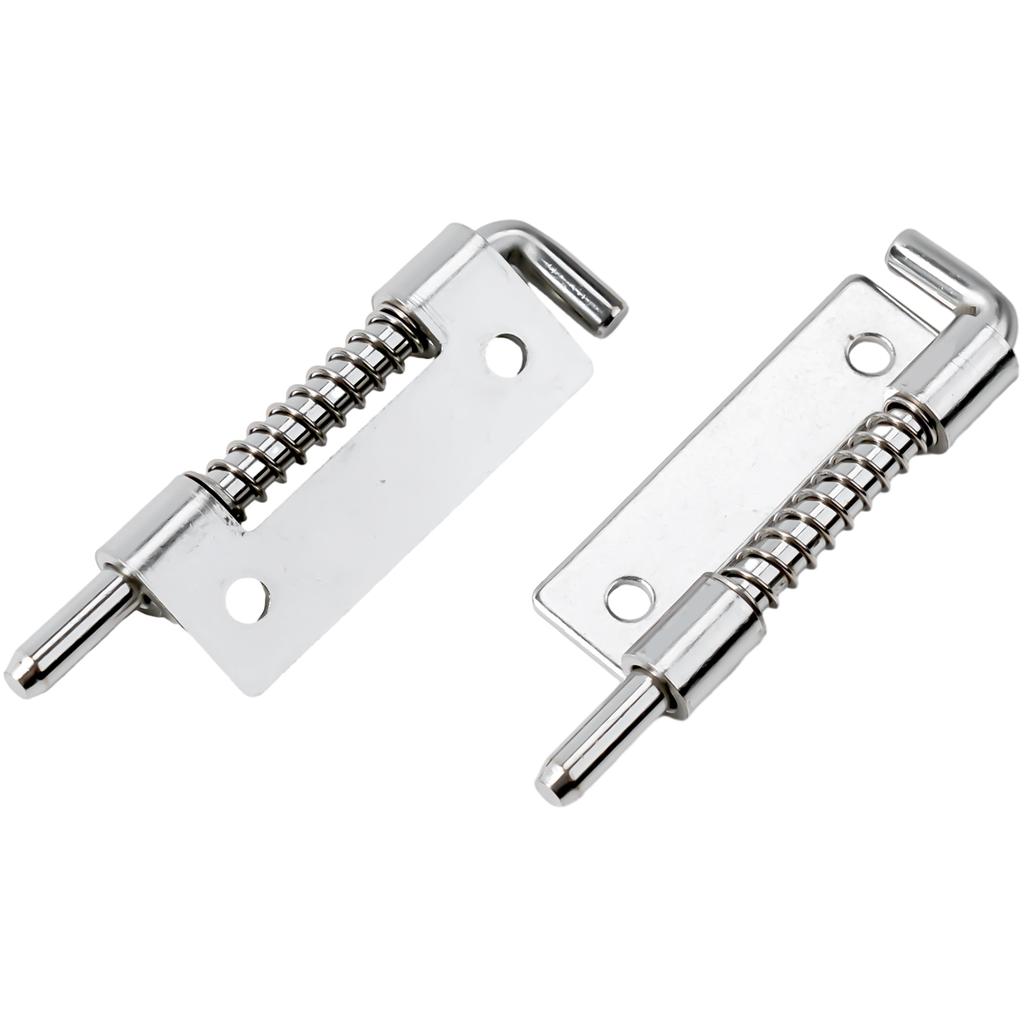 Silver Spring Loaded Latch Pin Door Cabinet Hinges