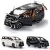 1/24 Lexus LM300H MPV Van Diecast Toy Car Model Miniature Pull Back Sound & Light Doors Openable Collection Gift for Boy Kid