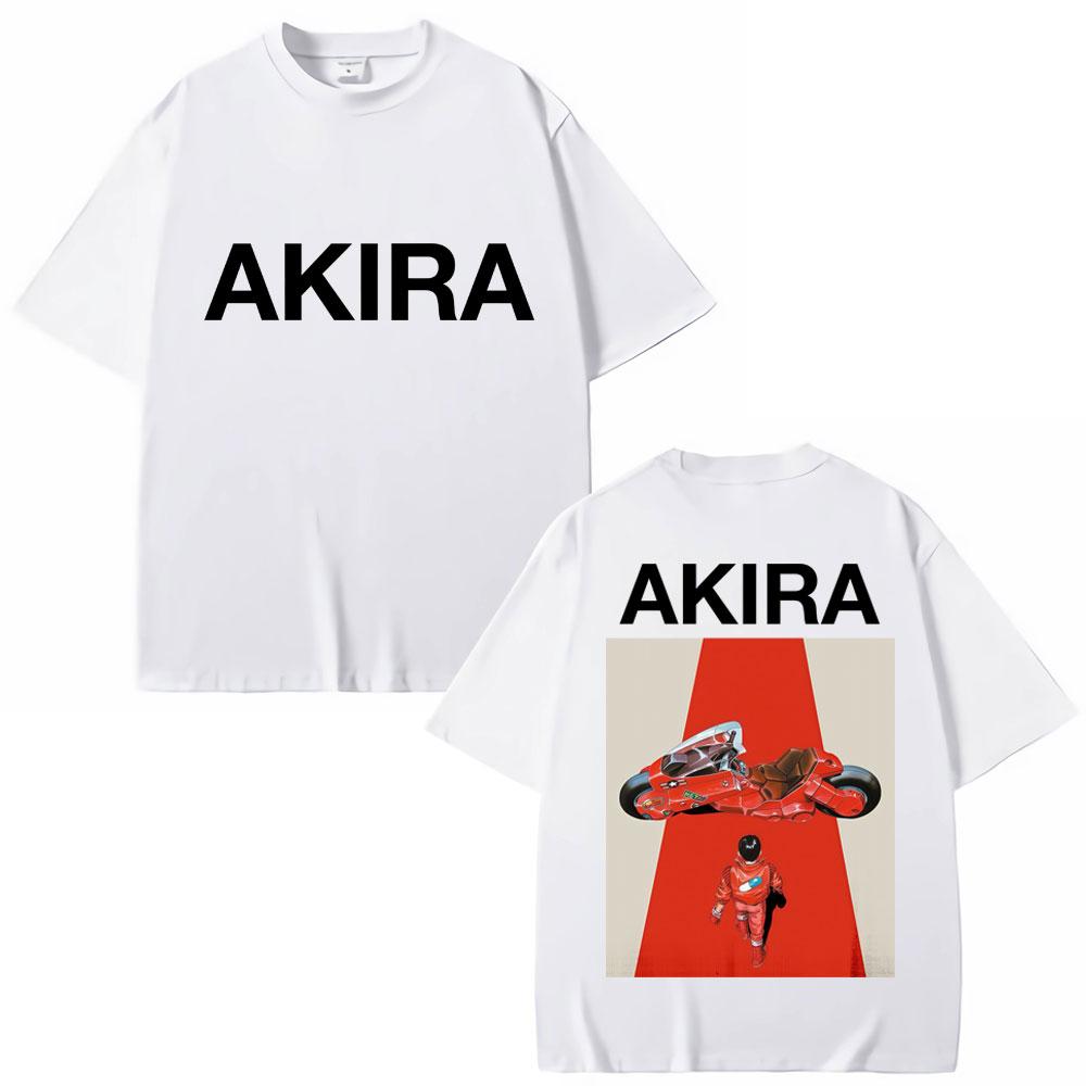 Anime Neo Tokyo Akira Tshirts Movie Science Fiction Harajuku Vintage Shotaro Kaneda T Shirt Unisex Women Oversized Cotton Tshirt