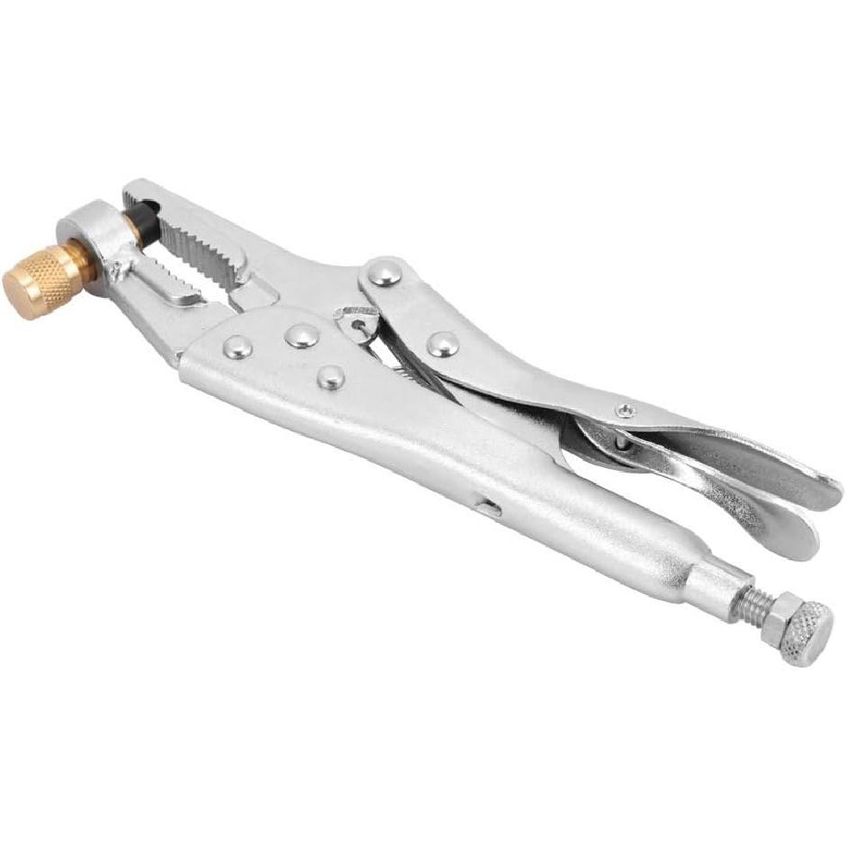 

AUNMAS Air Conditioner Welding Hand Tools Pliers with 1/4 inch SAE Interface, HVAC Tools Recovery Locking Plier for Refrigeration Tube Locking and
