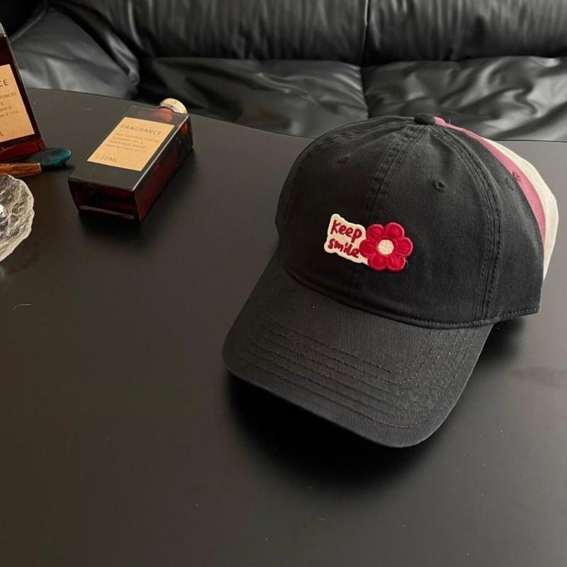 Casual Cotton Baseball Cap For Women With Embroidery Summer Sunshade Fashion Accessory