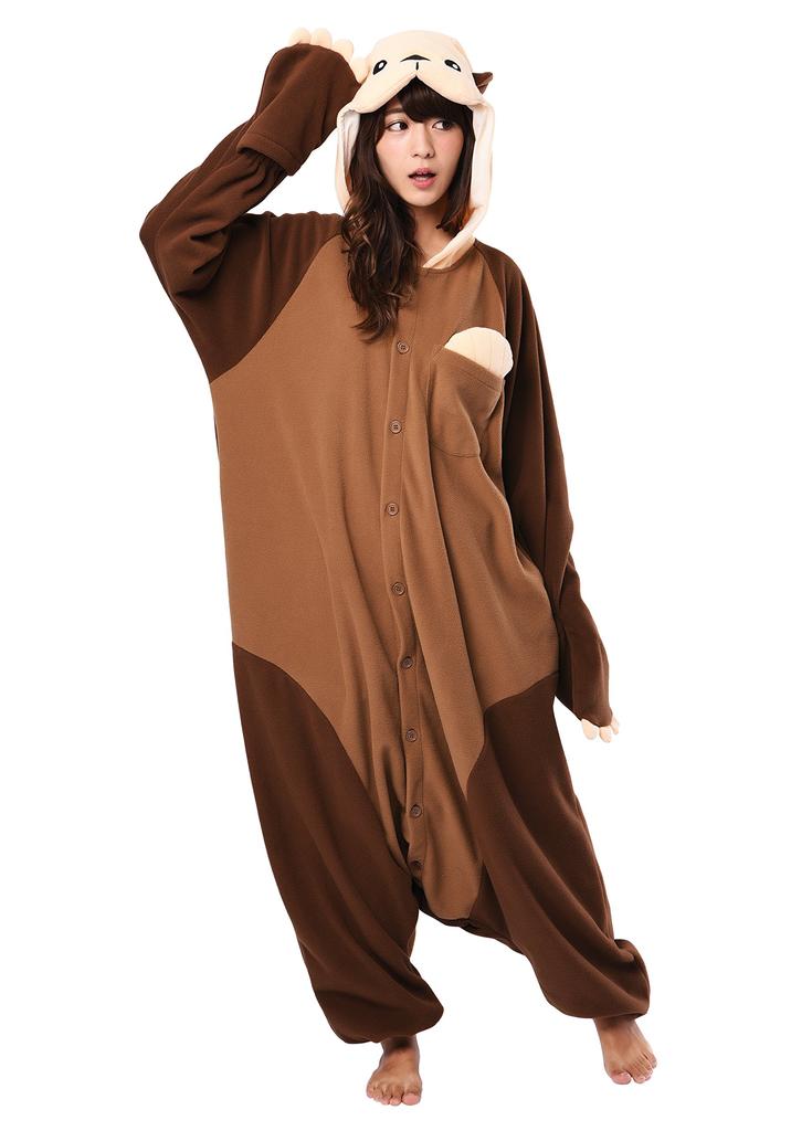 SAZAC Sea Otter Kigurumi (Adult) Fleece Animal Costume, 2843