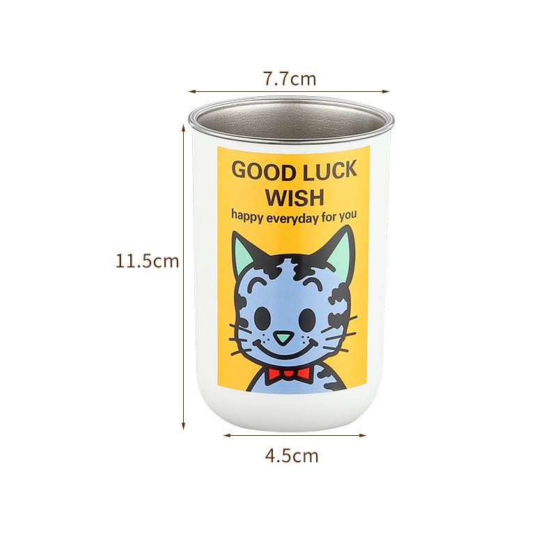 304 Stainless Steel Water Cup, Tooth Cup, Mouthwash Cup, Multi-purpose Cup, Magnetic Toothbrush Cup, Washbasin Cup Gift