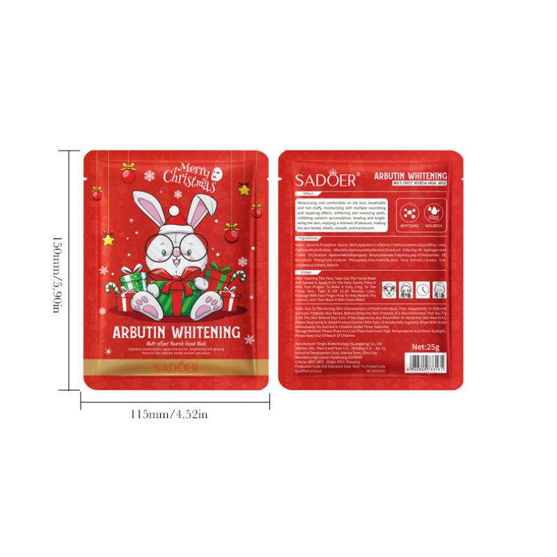 Sadoer Christmas Mask Series Whitening Facial Mask Hydrating Mask